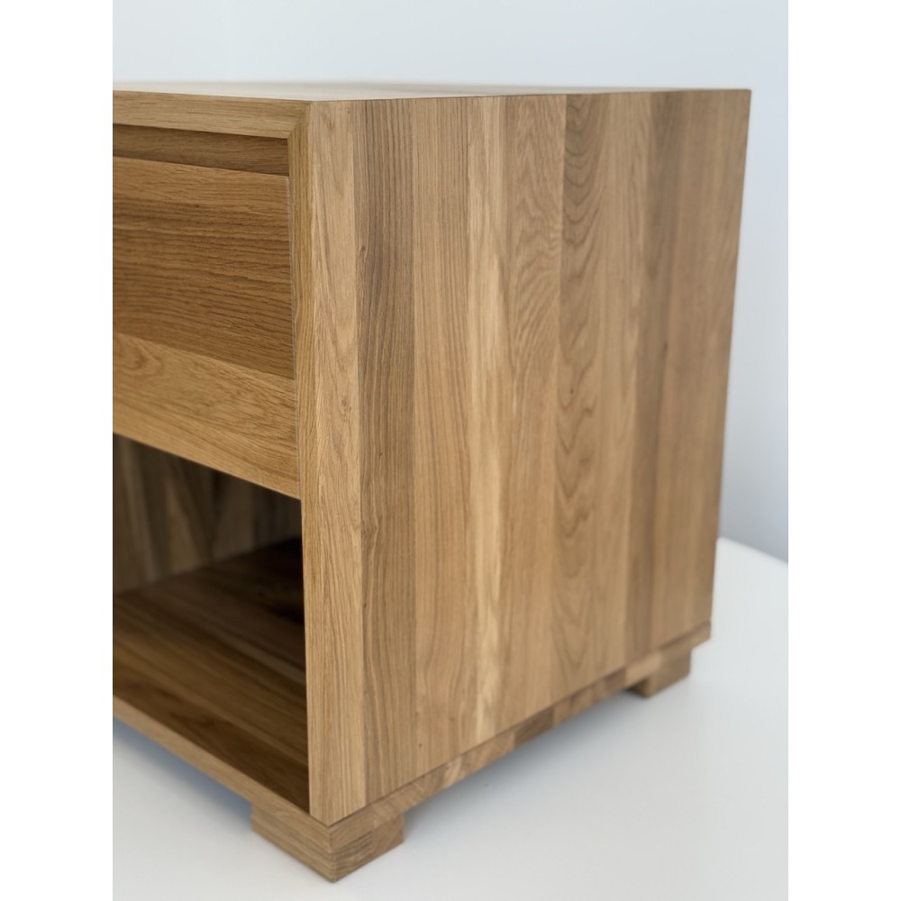 Szafka nocna dębowa QUATTRO (1s)