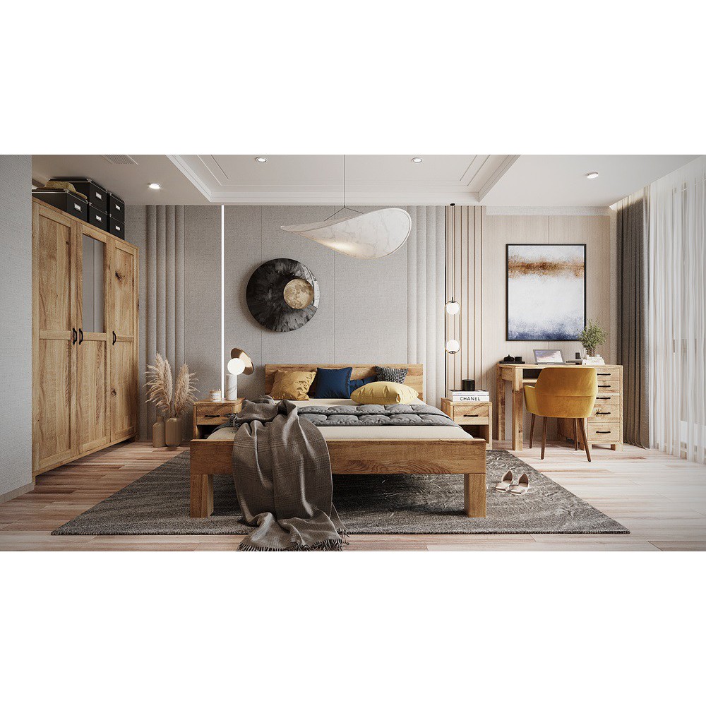 Dębowa komoda TEKO 3s