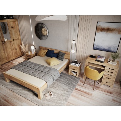 Dębowa witryna dwudrzwiowa TEKO