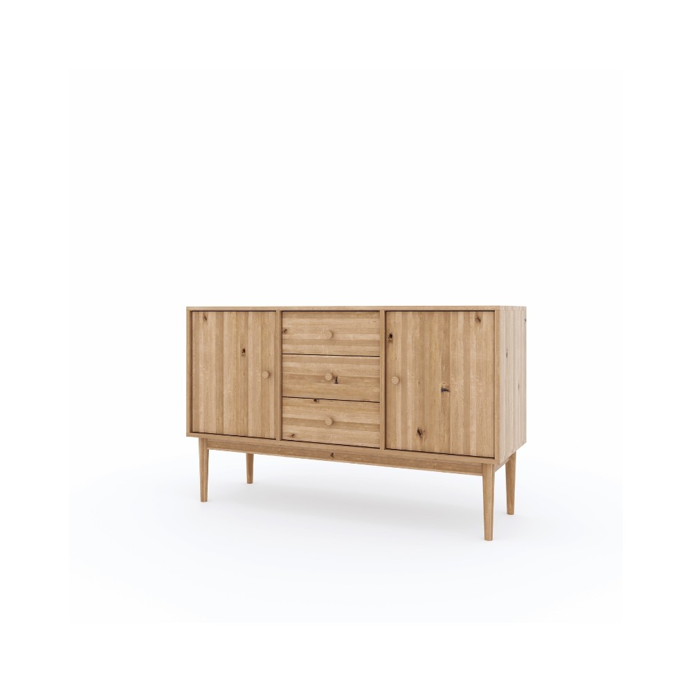 Komoda Oslo 2D+3 – duża dębowa, lakierowana, polska manufaktura