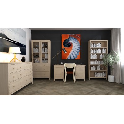 Bukowa witryna w stylu skandynawskim Scandic 2d+3s