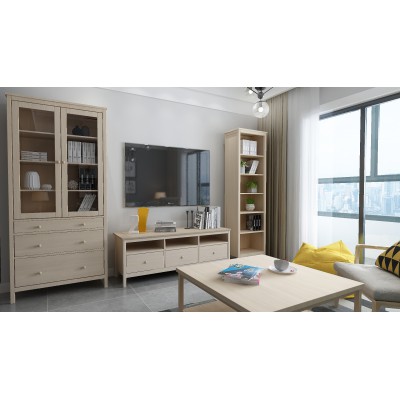 Bukowa witryna w stylu skandynawskim Scandic 2d+3s