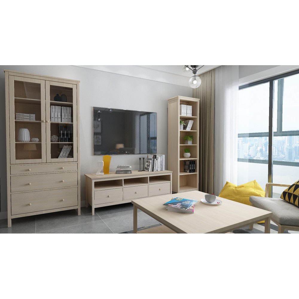 Bukowa witryna w stylu skandynawskim Scandic 2d