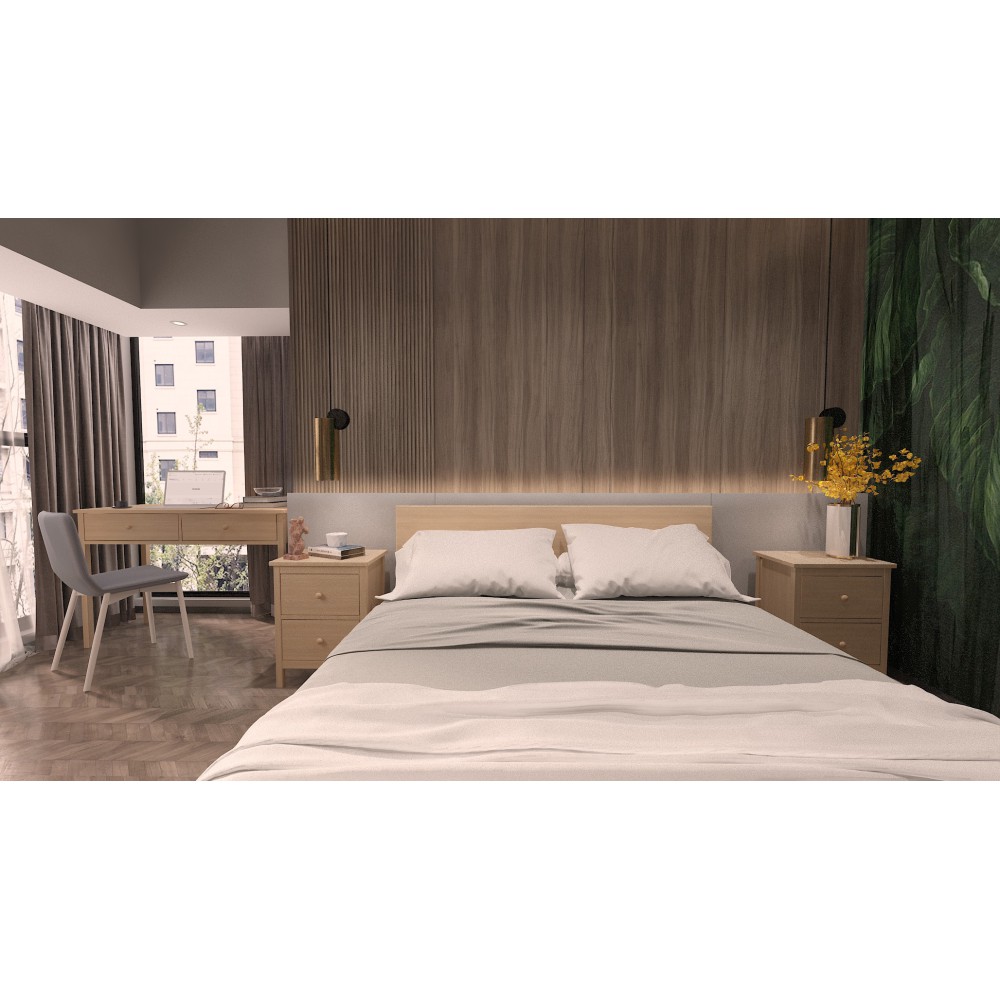 Bukowa witryna w stylu skandynawskim Scandic 2d