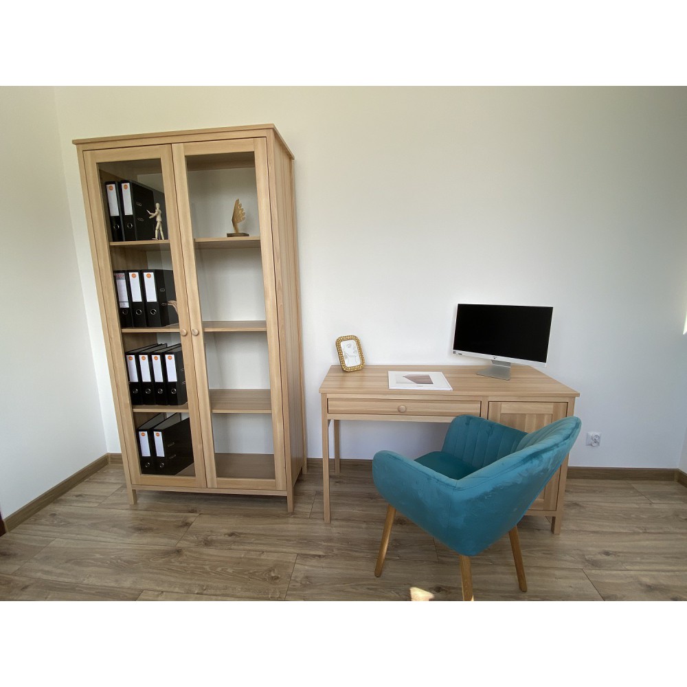 Bukowa witryna w stylu skandynawskim Scandic 2d